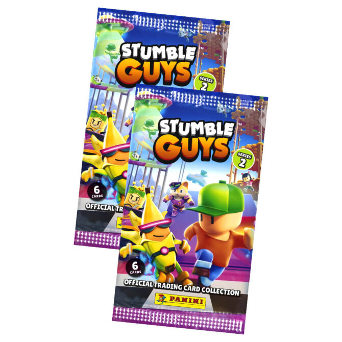Panini Stumble Guys Karten Serie 2 - Sammelkarten Trading Cards - 2 Booster