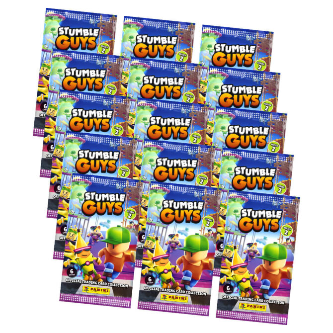 Panini Stumble Guys Karten Serie 2 - Sammelkarten Trading Cards - 15 Booster