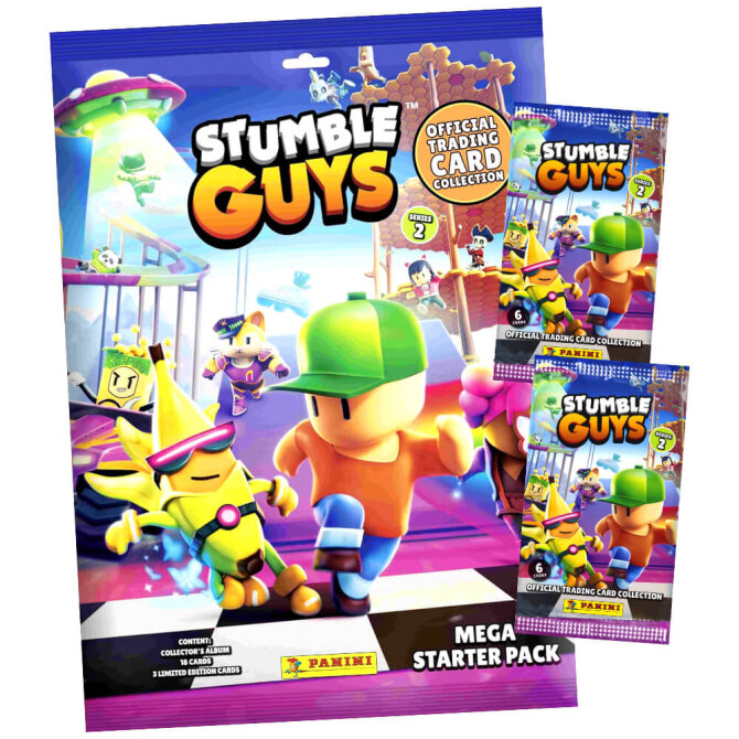 Panini Stumble Guys Karten Serie 2 - Sammelkarten Trading Cards - 1 Starter + 2 Booster