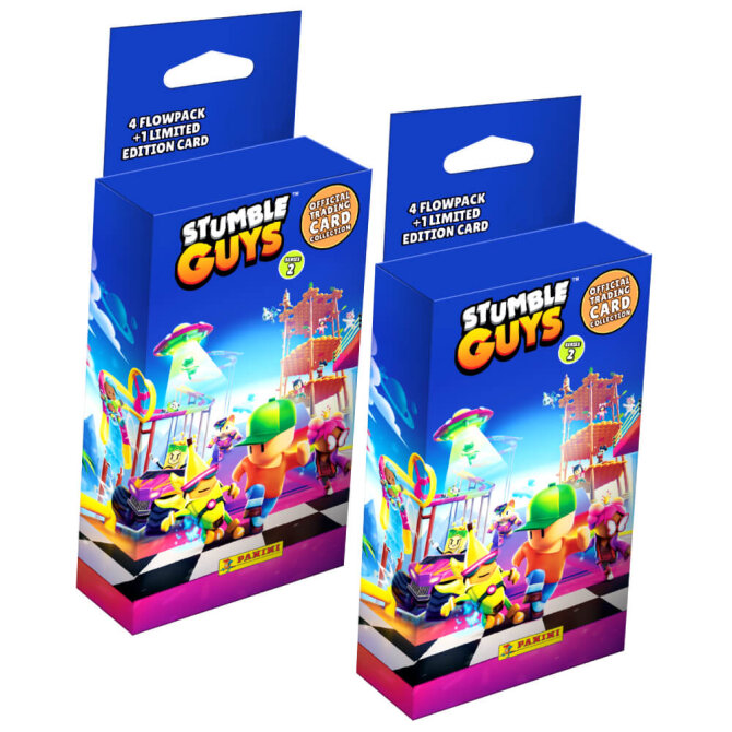 Panini Stumble Guys Karten Serie 2 - Sammelkarten Trading Cards - 2 Blister
