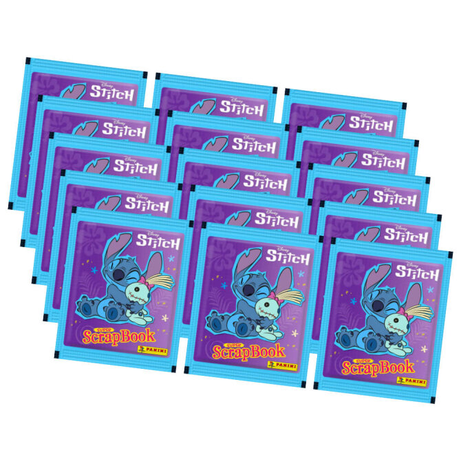 Panini Stitch Sticker - Super ScrapBook Sammelsticker (2025) - 15 Tüten