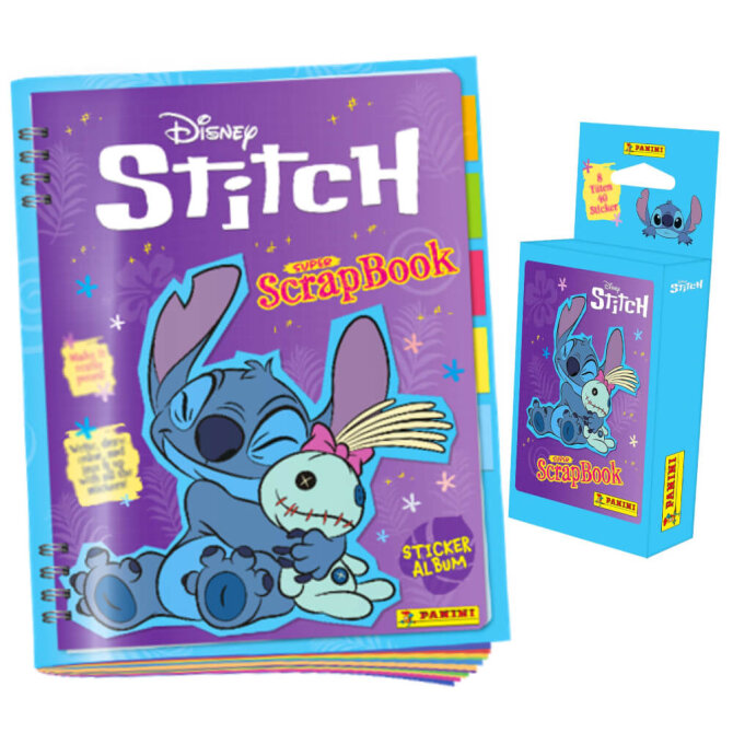 Panini Stitch Sticker - Super ScrapBook Sammelsticker - 1 Album + 1 Blister