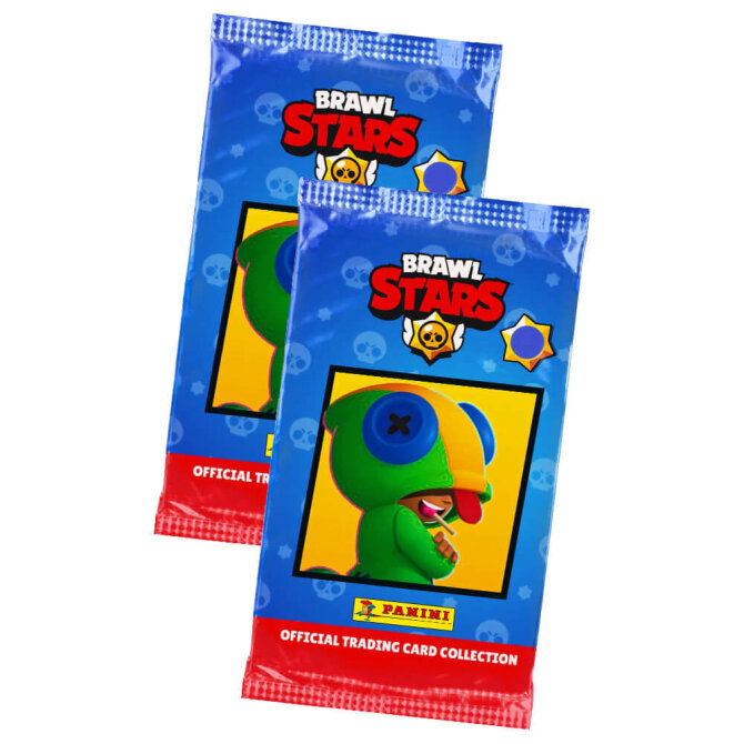 Panini Brawl Stars Karten - Sammelkarten Trading Cards - 2 Booster