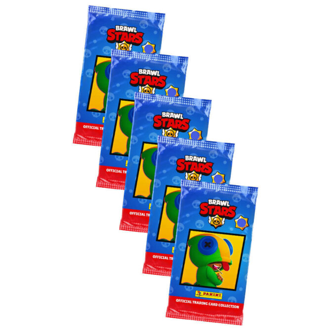 Panini Brawl Stars Karten - Sammelkarten Trading Cards - 5 Booster