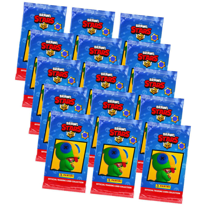 Panini Brawl Stars Karten - Sammelkarten Trading Cards - 15 Booster