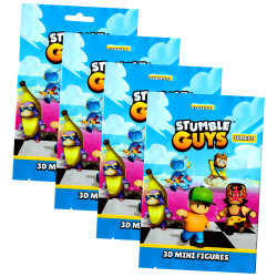 Stumble Guys 3D Sammelfiguren Serie 5 - Chrome Figur - 4 Tüten