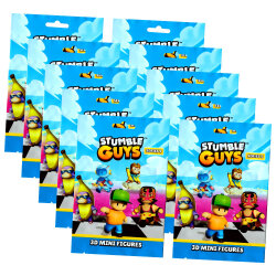 Stumble Guys 3D Sammelfiguren Serie 5 - Chrome Figur - 10 Tüten