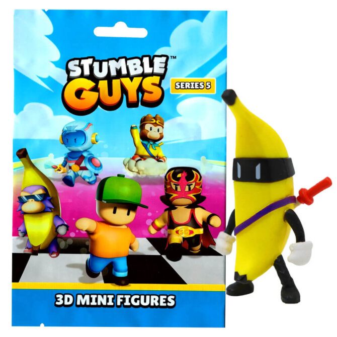 Stumble Guys 3D Sammelfiguren Serie 5 - Chrome - Figur 3. Ninja Peel