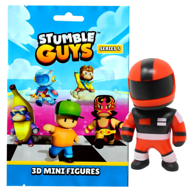 Stumble Guys 3D Sammelfiguren Serie 5 - Chrome - Figur 4. Red Racer