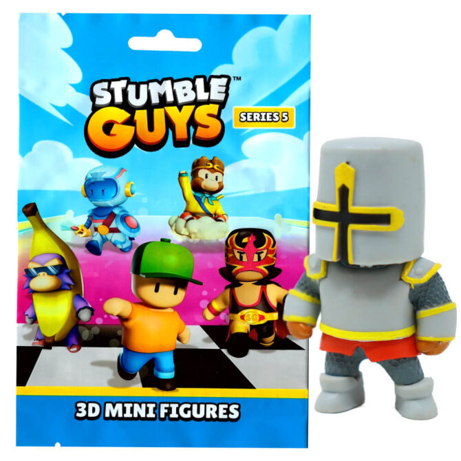 Stumble Guys 3D Sammelfiguren Serie 5 - Chrome - Figur 6. Crusader