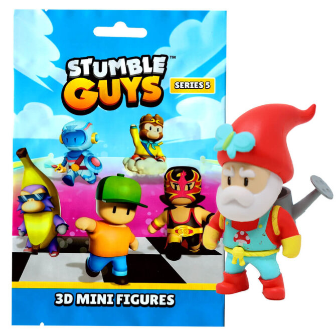 Stumble Guys 3D Sammelfiguren Serie 5 - Chrome - Figur 14. Garden Gnome