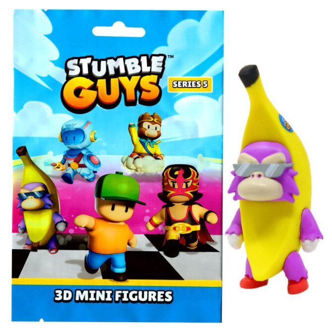 Stumble Guys 3D Sammelfiguren Serie 5 - Chrome - Figur 16. Banana Imposter