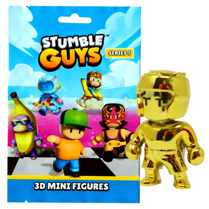 Stumble Guys 3D Sammelfiguren Serie 5 - Chrome - Figur 23. Karat Krusher (Chrome)