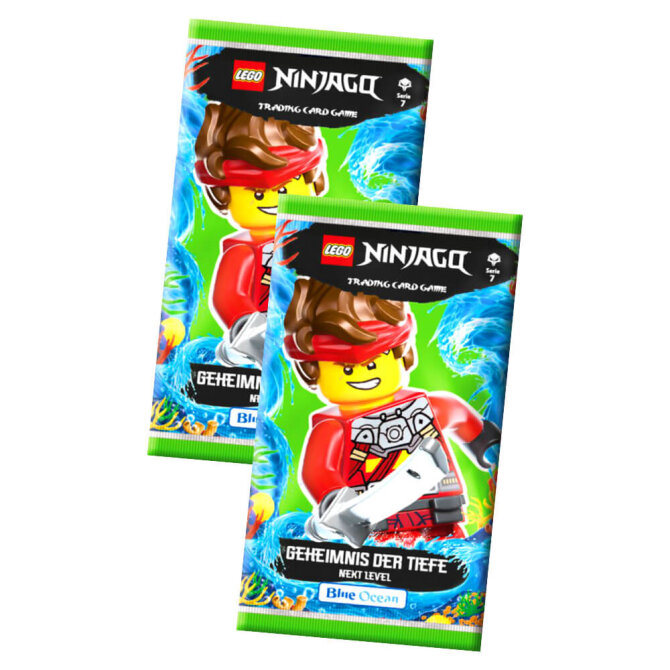 Lego Ninjago Karten Trading Cards Serie 7 - Geheimnis der Tiefe Next Level (2022) - 2 Booster