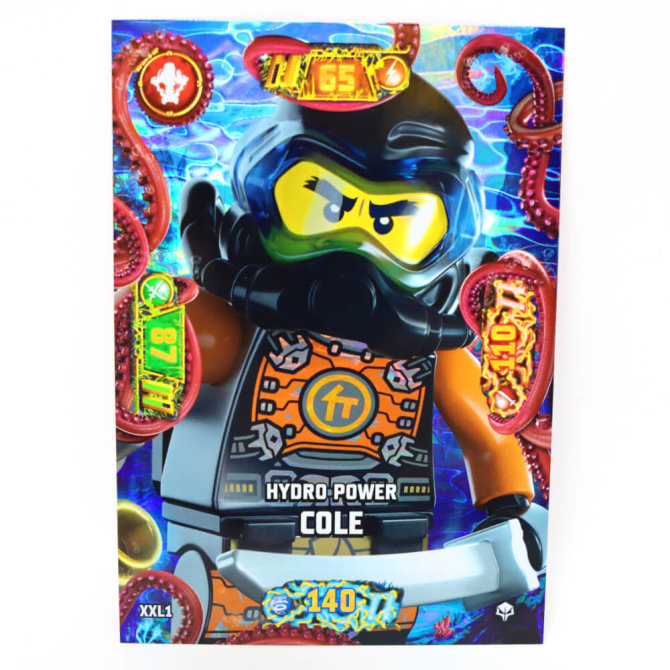 Lego Ninjago Karten Trading Cards Serie 7 - Geheimnis der Tiefe Next Level (2022) - Gold Karte XXL1