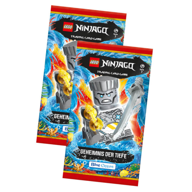 Lego Ninjago Karten Trading Cards Serie 7 - Unterwasser (2022) - 2 Booster