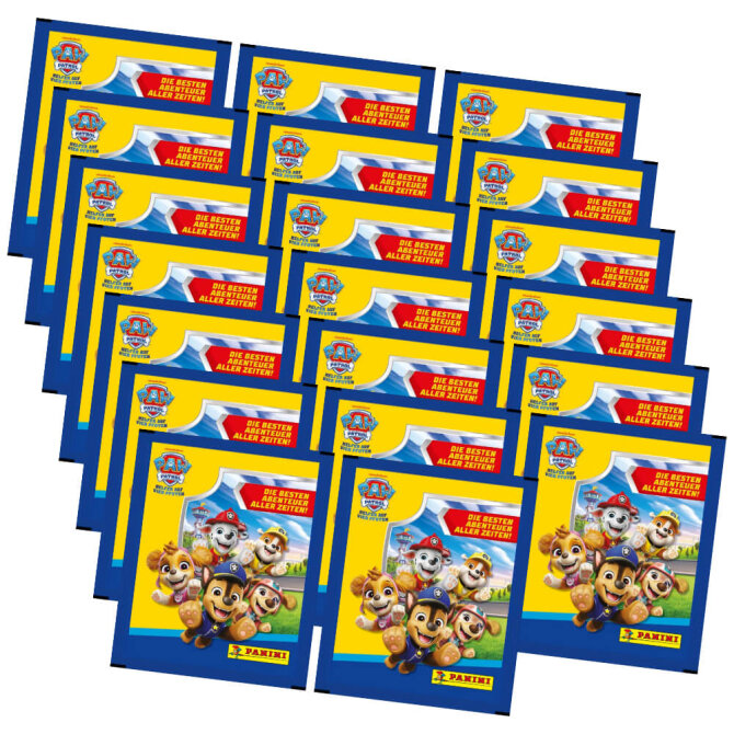 Paw Patrol Sticker Serie 11 - Die besten Abenteuer aller Zeiten Sammelsticker - 20 Tüten