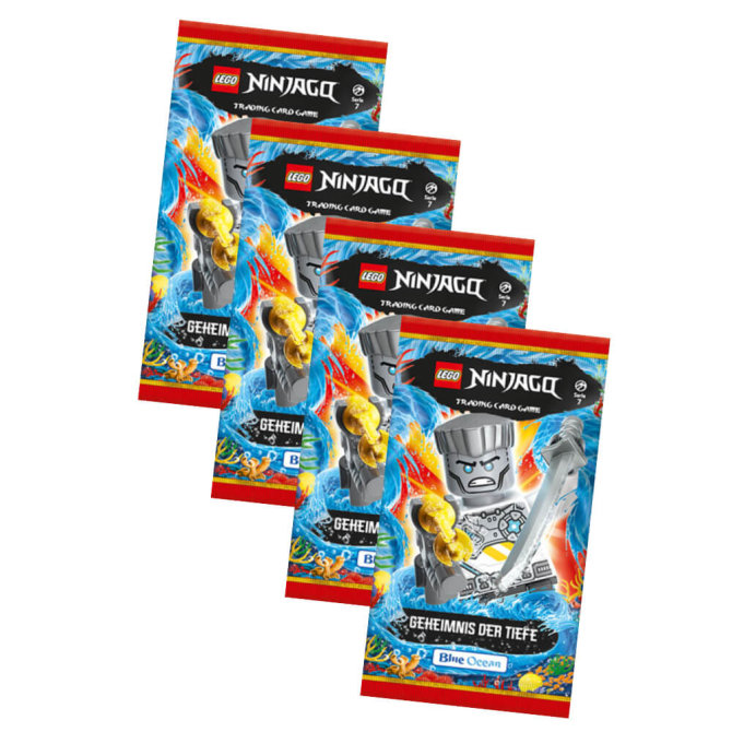 Lego Ninjago Karten Trading Cards Serie 7 - Unterwasser (2022) - 4 Booster