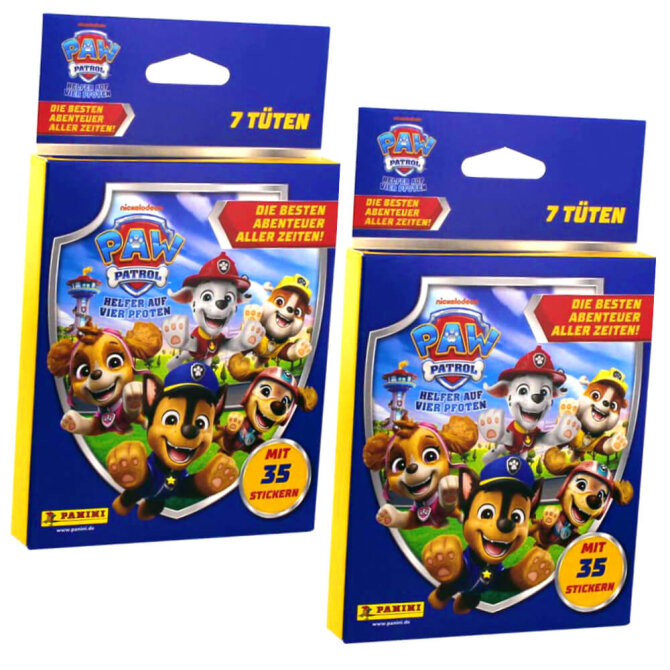 Paw Patrol Sticker Serie 11 - Die besten Abenteuer aller Zeiten Sammelsticker - 2 Blister