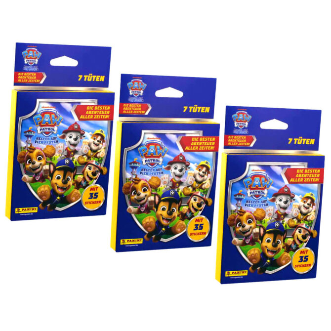 Paw Patrol Sticker Serie 11 - Die besten Abenteuer aller Zeiten Sammelsticker - 3 Blister