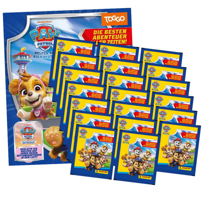 Paw Patrol Sticker Serie 11 - Die besten Abenteuer aller Zeiten Sammelsticker - 1 Album + 20 Tüten