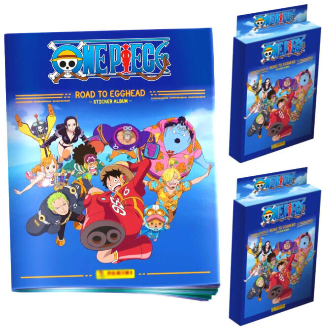 One Piece Sticker - Road to Egghead Sammelsticker - 1 Album + 2 Blister