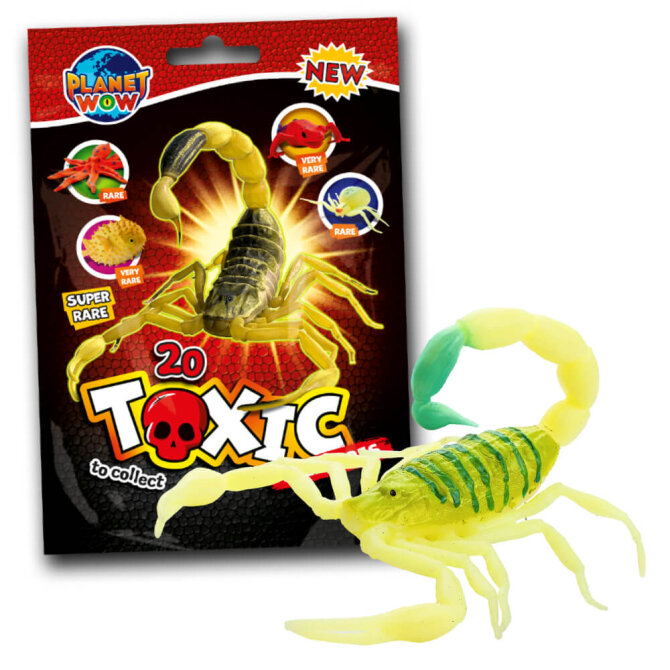 Toxic Creatures Sammelfiguren - Planet Wow - Figur 1. Gelber Mittelmeer Skorpion