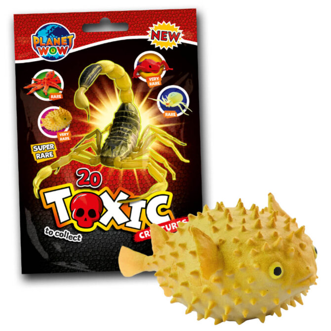 Toxic Creatures Sammelfiguren - Planet Wow - Figur 16. Braunflecken-Igelfisch