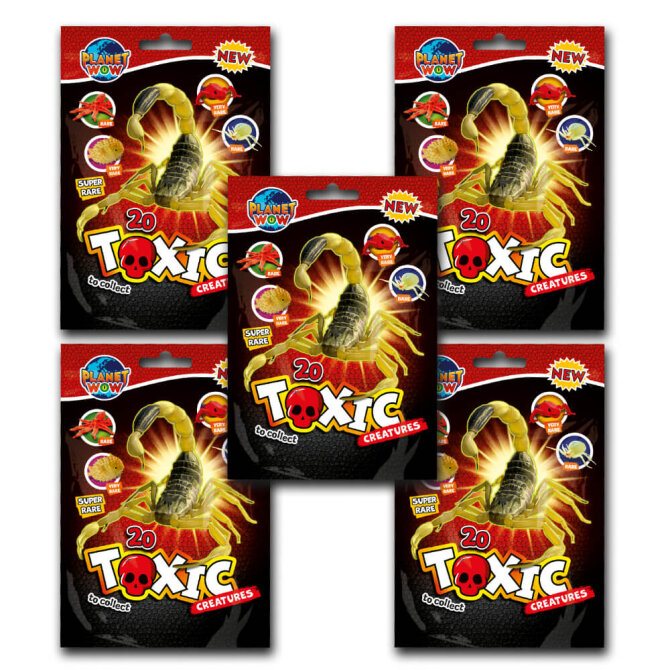 Toxic Creatures Sammelfiguren - Planet Wow Figur - 5 Tüten