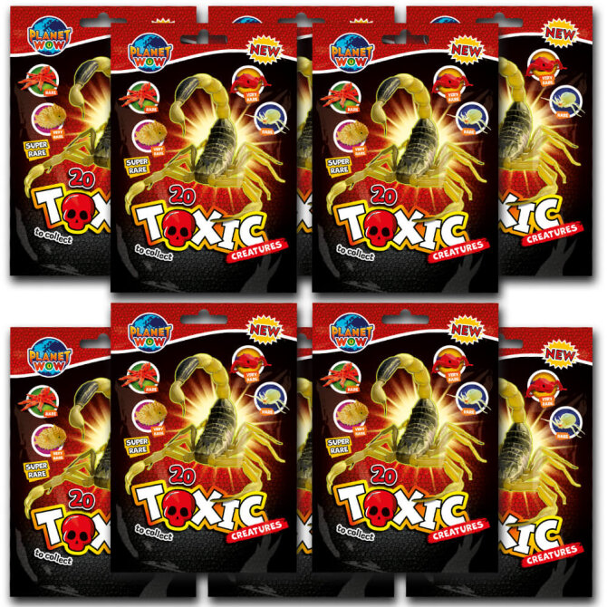 Toxic Creatures Sammelfiguren - Planet Wow Figur - 10 Tüten