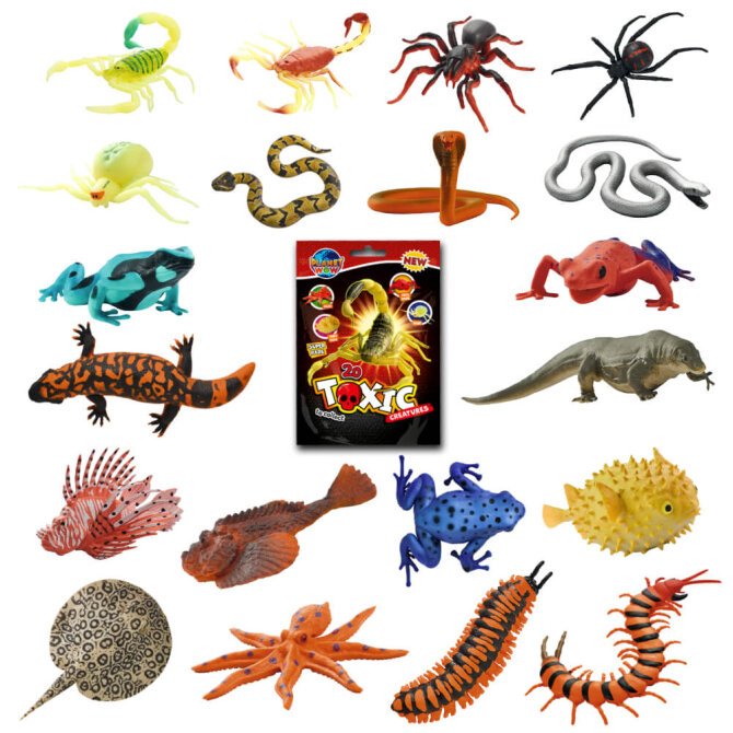 Toxic Creatures Sammelfiguren - Planet Wow Figur - Alle 20 Figuren