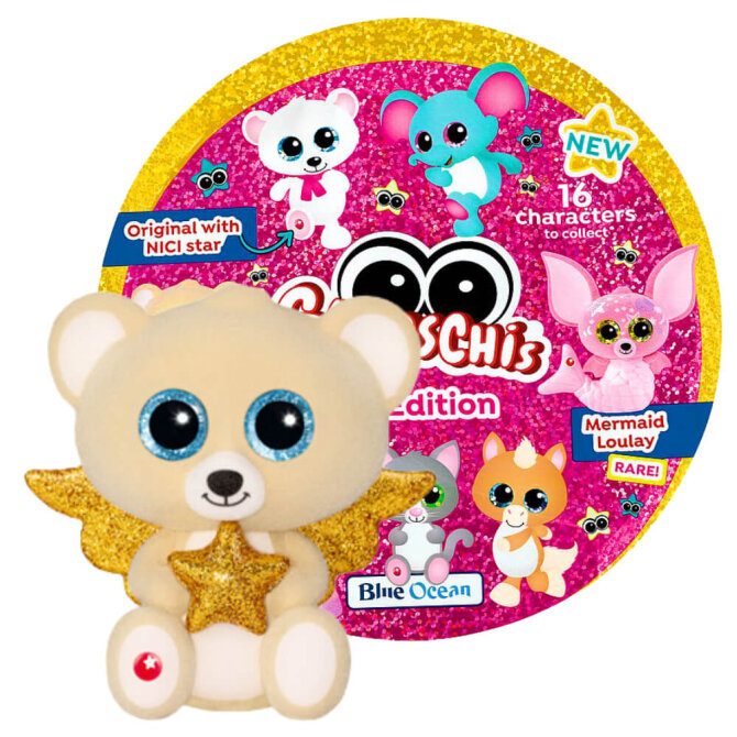 Glubschis Sammelfiguren Stern Serie 5 - Glubschi Glitzer - Figur Glowy Bombo