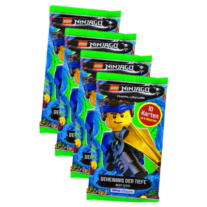 Lego Ninjago Karten Trading Cards Serie 7 - Geheimnis der Tiefe Next Level (2022) - 4 XL Booster
