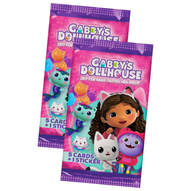 Gabby’s Dollhouse Karten - Trading Cards Sammelkarten - 2 Booster