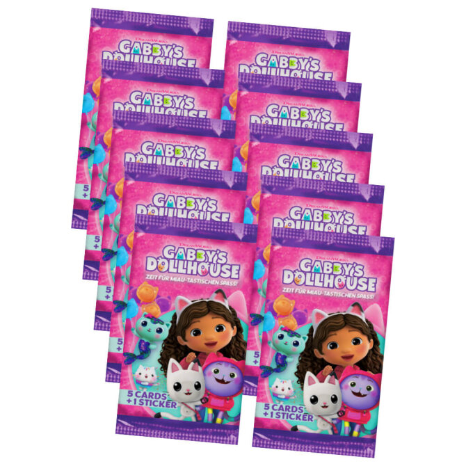 Gabby’s Dollhouse Karten - Trading Cards Sammelkarten - 10 Booster