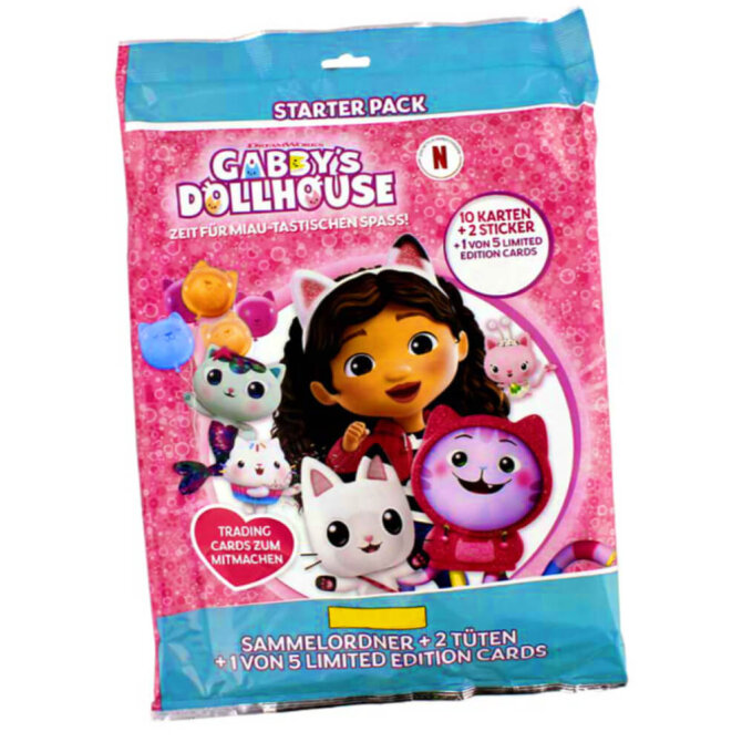 Gabby’s Dollhouse Karten - Trading Cards Sammelkarten - 1 Starter