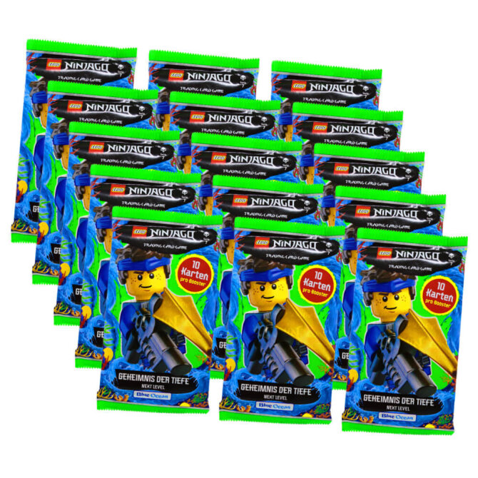 Lego Ninjago Karten Trading Cards Serie 7 - Geheimnis der Tiefe Next Level (2022) - 15 XL Booster