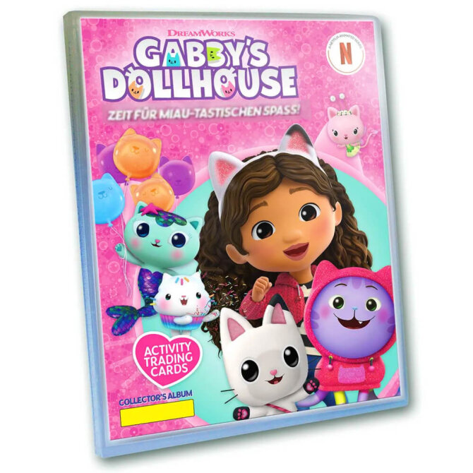 Gabby’s Dollhouse Karten - Trading Cards Sammelkarten - 1 Sammelmappe