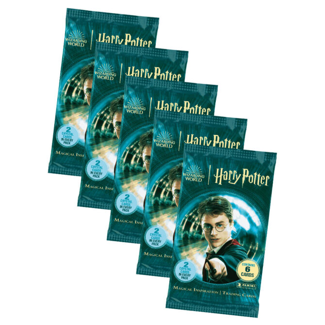 Harry Potter Karten - Magical Inspiration Trading Cards Sammelkarten - 5 Booster