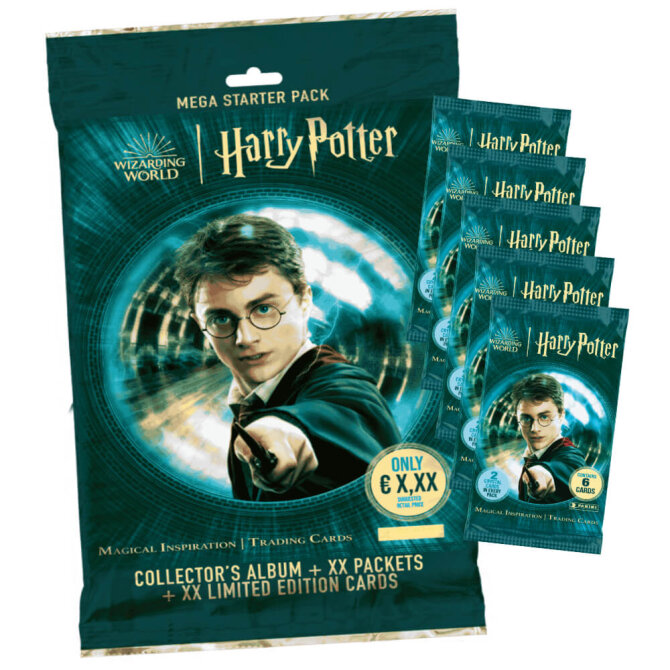 Harry Potter Karten - Magical Inspiration Trading Cards Sammelkarten - 1 Starter + 5 Booster