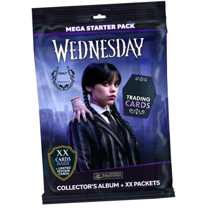 Wednesday Karten - Mystery Trading Cards Sammelkarten - 1 Starter