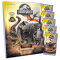 Jurassic World Karten - ROAR! Trading Cards Sammelkarten - 1 Mappe + 5 Booster