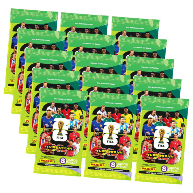 Fifa World Cup 2026 Adrenalyn XL - WM Trading Cards Sammelkarten - 15 Booster