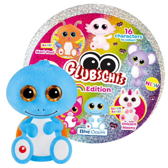 Blue Ocean Glubschis Sammelfiguren Rainbow Serie 6 - Glubschi Glitzer - Figur Yu-Yuri