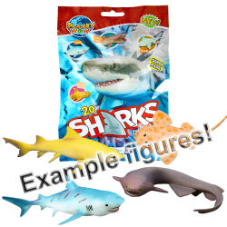 Blue Ocean Sharks Sammelfiguren 2026 - Planet Wow Hai Figur - 10 Tüten