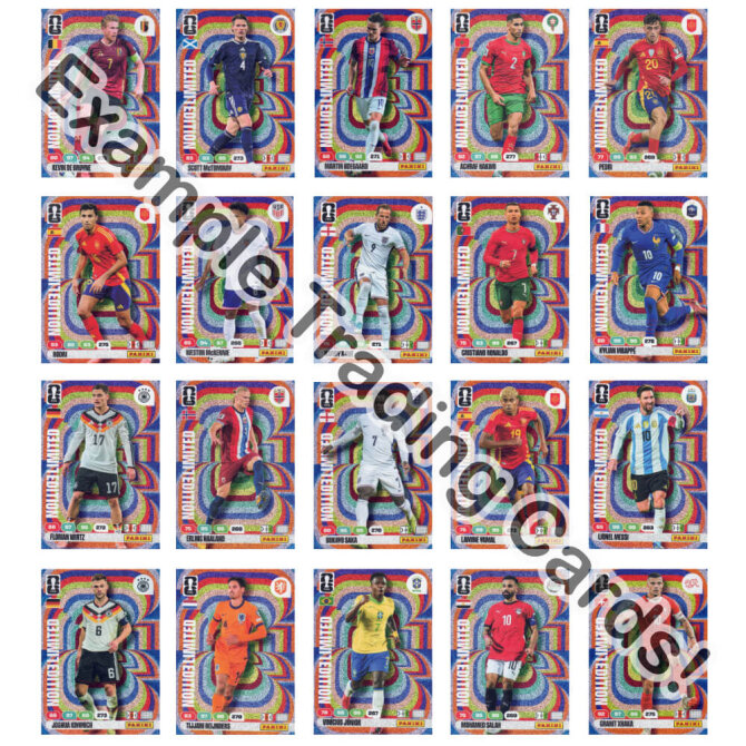 Fifa World Cup 2026 Adrenalyn XL - WM Trading Cards Sammelkarten - 80 Limited Edition Karten