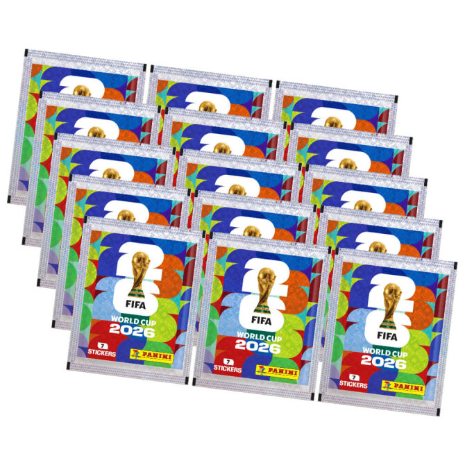 Fifa World Cup 2026 Sticker - WM Sammelsticker - 15 Tüten