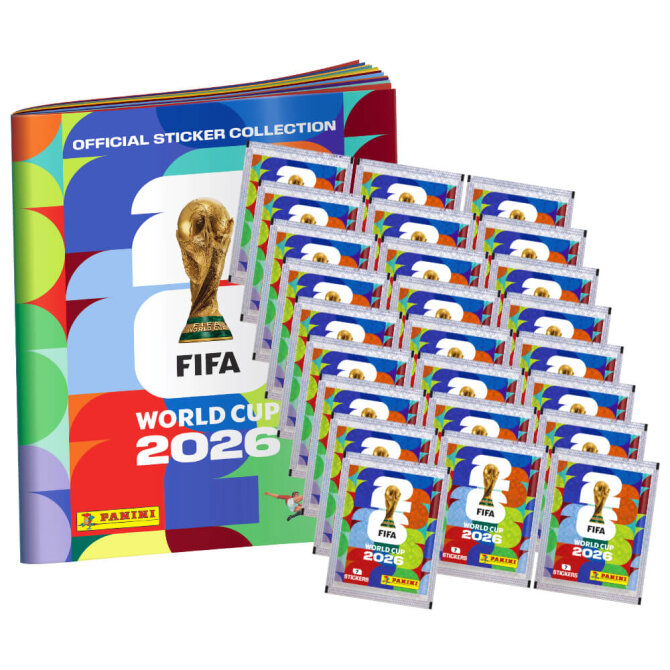 Fifa World Cup 2026 Sticker - WM Sammelsticker - 1 Album + 25 Tüten