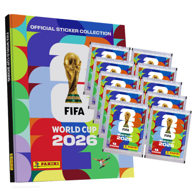 Fifa World Cup 2026 Sticker - WM Sammelsticker - 1 Hardcover Album + 10 Tüten
