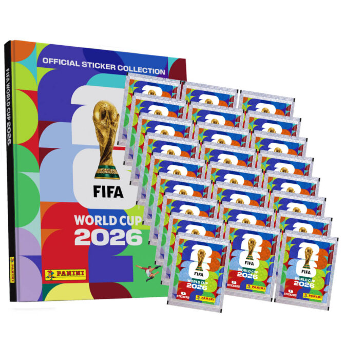 Fifa World Cup 2026 Sticker - WM Sammelsticker - 1 Hardcover Album + 25 Tüten